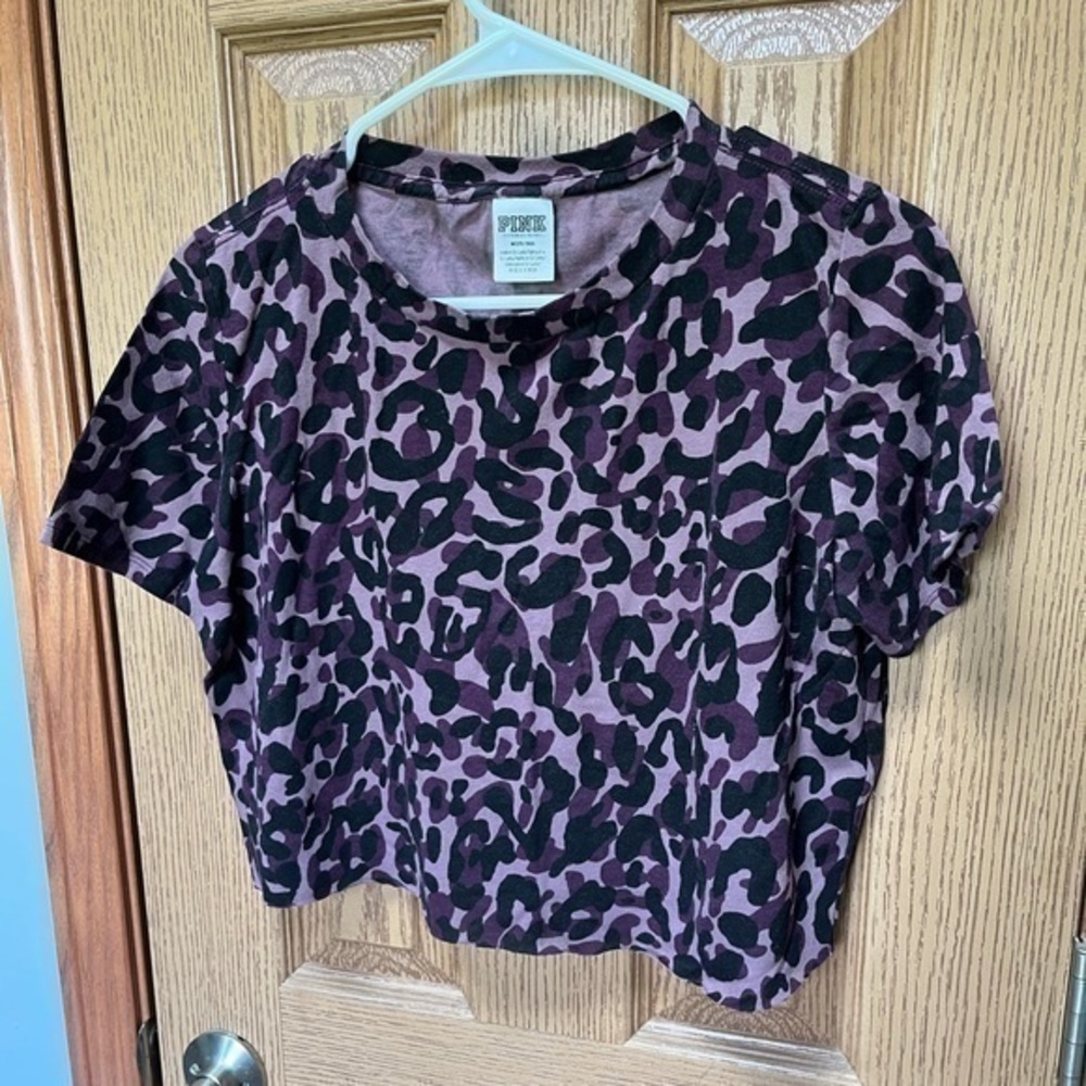 PINK cheetah print top